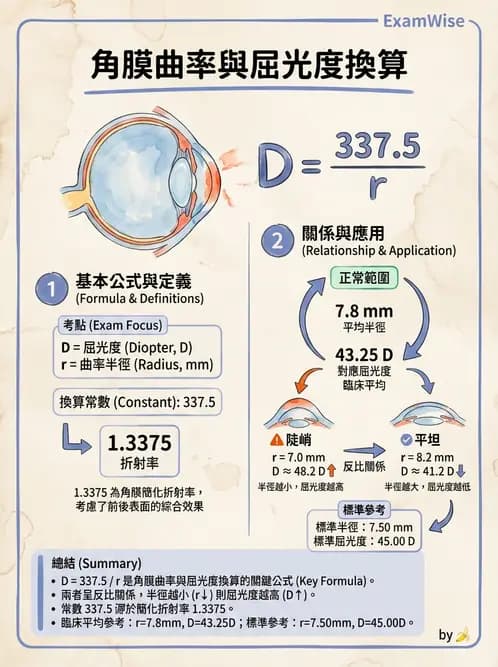 驗光生 - 角膜弧度與地形圖檢查 - AI 圖文解析預覽