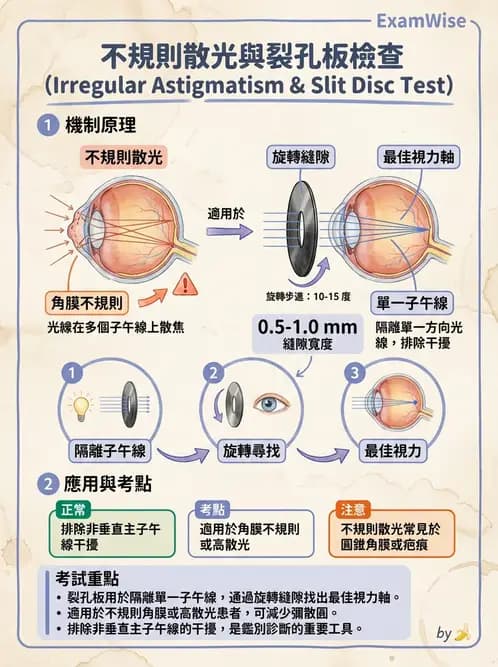 驗光生 - 散光鐘面圖與圖形法檢查 - AI 圖文解析預覽