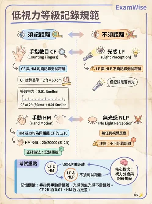 驗光生 - 視力表原理、記錄與對比敏感度 - AI 圖文解析預覽