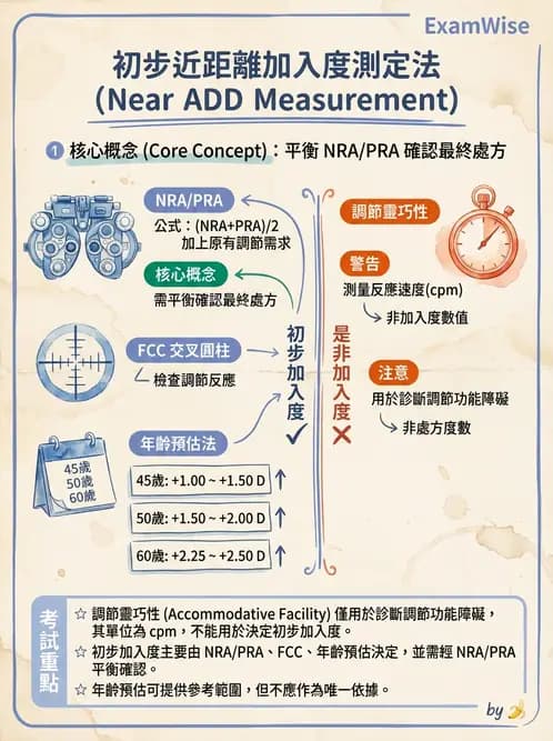 驗光生 - 近用加入度評估與處方計算 - AI 圖文解析預覽