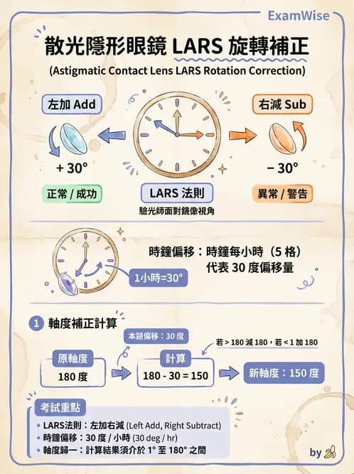 驗光生 - 散光分析、鏡型選擇與軟式散光驗配 - AI 圖文解析預覽