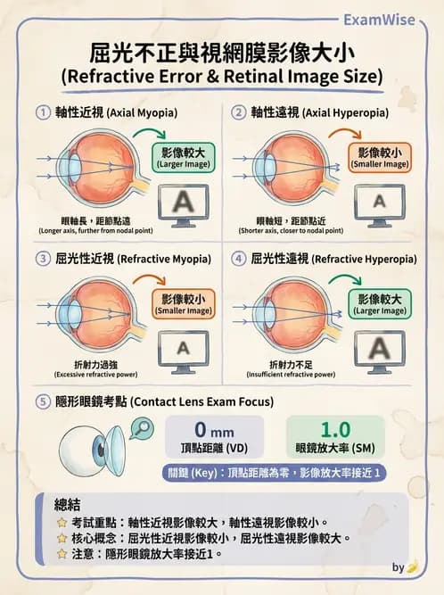 驗光生 - 眼鏡放大率與鏡片光學計算 - AI 圖文解析預覽