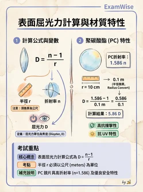 驗光生 - 眼鏡放大率與鏡片光學計算 - AI 圖文解析預覽