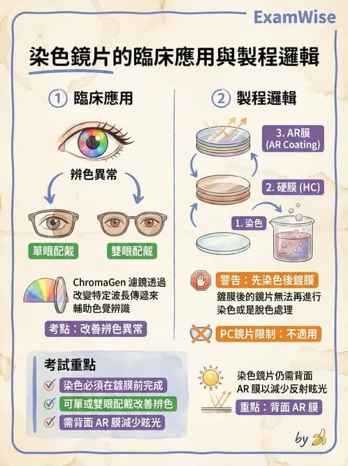 驗光生 - 鏡片鍍膜與光學處理 - AI 圖文解析預覽