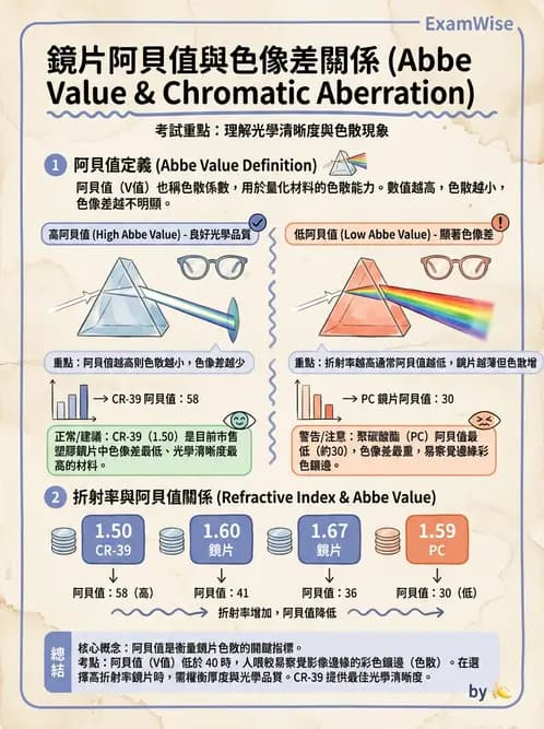 驗光生 - 偏振光、色散與色像差 - AI 圖文解析預覽