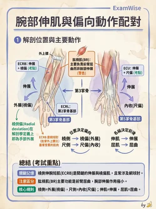 放射 - 上肢肌肉 - AI 圖文解析預覽