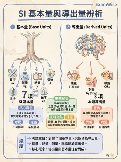 放射 - 劑量物理量與單位 - AI 圖文解析預覽