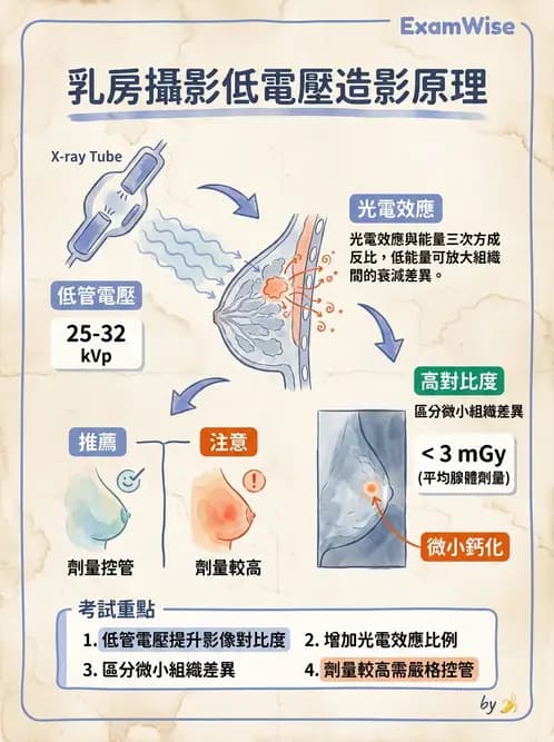 放射 - 影像接受器與乳房攝影 - AI 圖文解析預覽