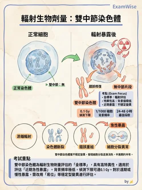 放射 - DNA損傷修復與細胞效應 - AI 圖文解析預覽