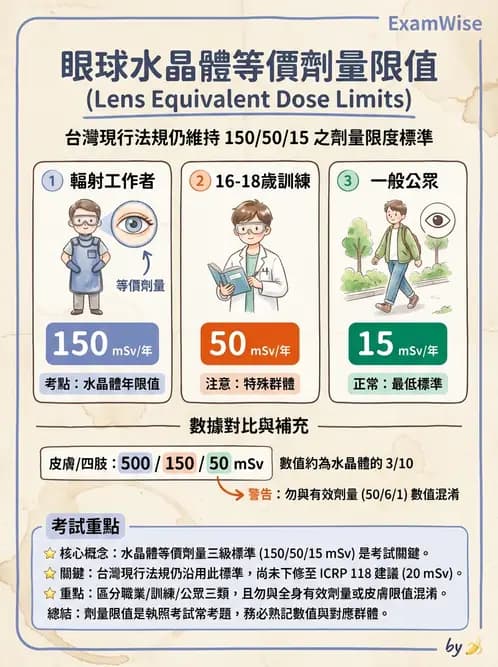 放射 - 劑量標準與防護原則 - AI 圖文解析預覽