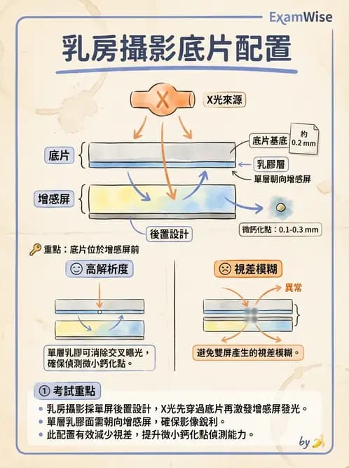 放射 - 乳房攝影裝置與影像品質 - AI 圖文解析預覽