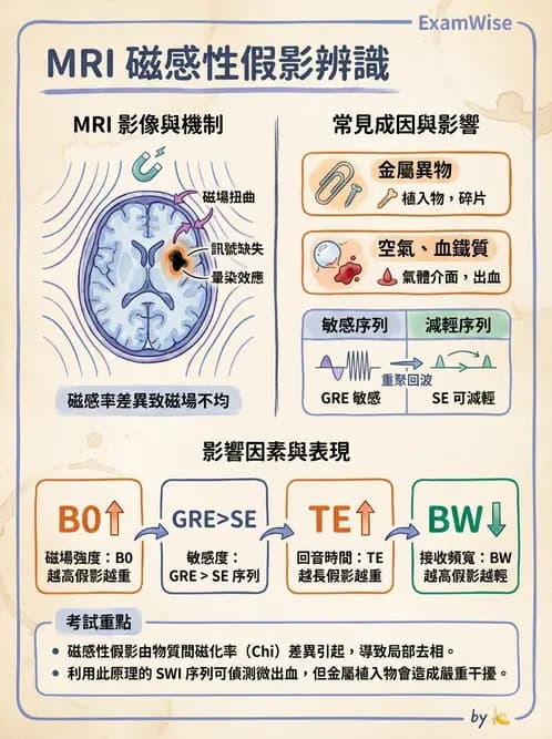 放射 - 磁振影像品質與參數 - AI 圖文解析預覽