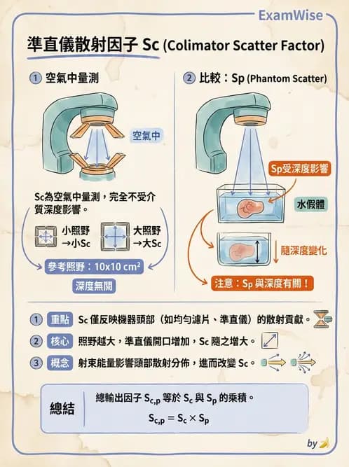 放射 - 劑量增建、散射因子與假體量測 - AI 圖文解析預覽