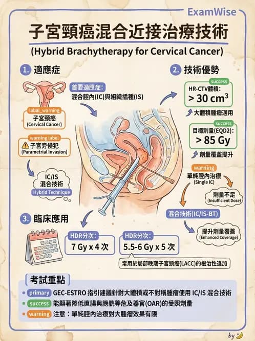 放射 - 近接放射治療臨床計畫與應用 - AI 圖文解析預覽