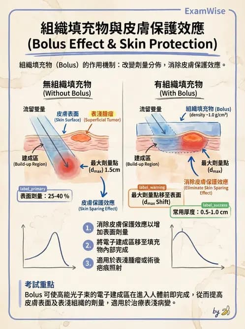 放射 - 劑量增建、散射因子與假體量測 - AI 圖文解析預覽