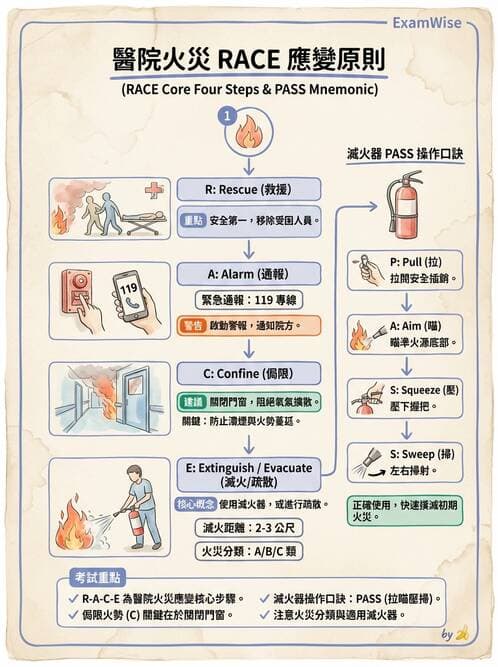 護理師 - 護理安全與環境管理 - AI 圖文解析預覽
