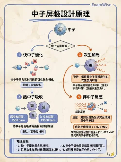 放射 - 屏蔽設計與材料選擇 - AI 圖文解析預覽