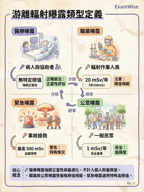 放射 - 劑量標準與防護原則 - AI 圖文解析預覽