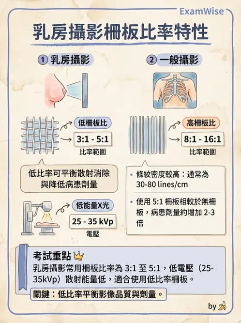 放射 - 乳房攝影裝置與影像品質 - AI 圖文解析預覽