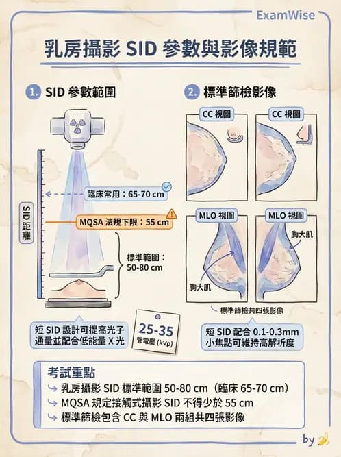 放射 - 乳房攝影裝置與影像品質 - AI 圖文解析預覽