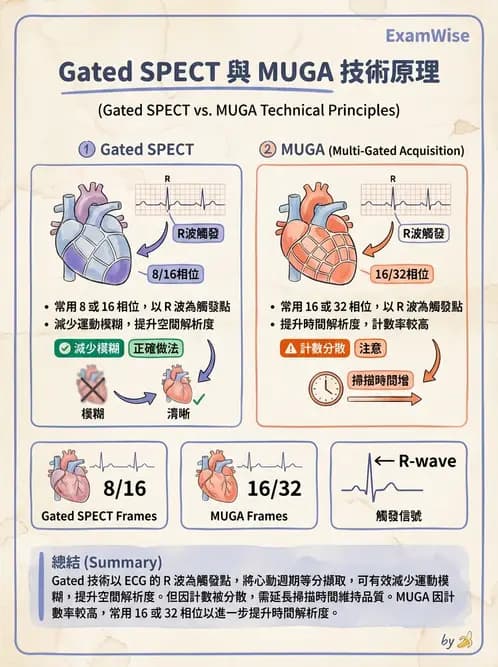 放射 - SPECT掃描參數、設備、衰減校正與QA - AI 圖文解析預覽