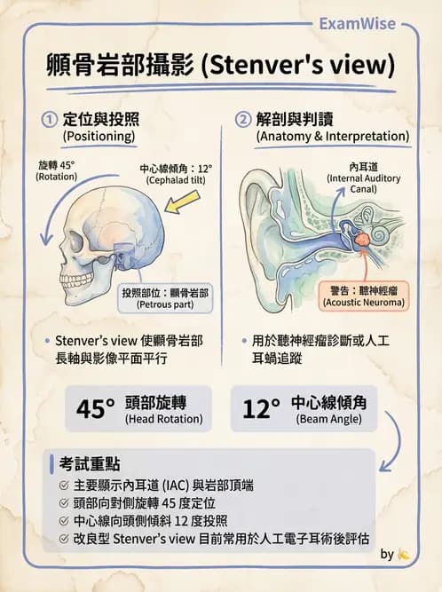 放射 - 頭頸脊椎攝影技術 - AI 圖文解析預覽