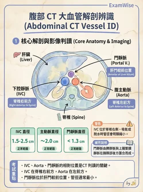 放射 - 胸腹部CT診斷 - AI 圖文解析預覽