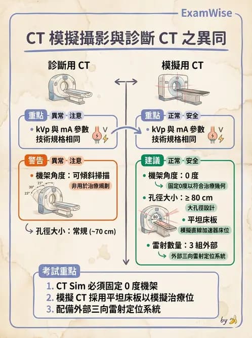 放射 - CT模擬攝影技術、流程與影像特性 - AI 圖文解析預覽