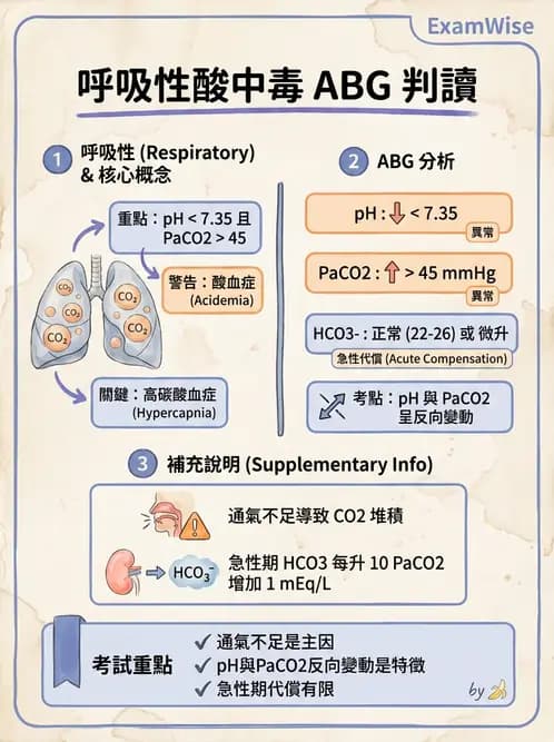物治 - 肺功能測試與血氣體分析 - AI 圖文解析預覽