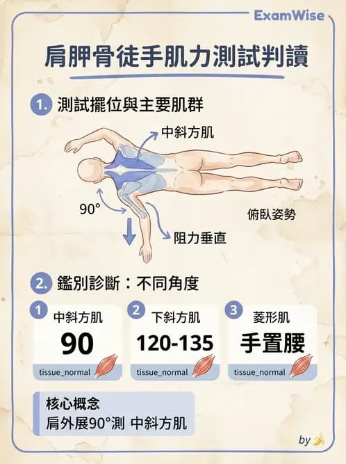 物治 - 上肢徒手肌力測試 - AI 圖文解析預覽