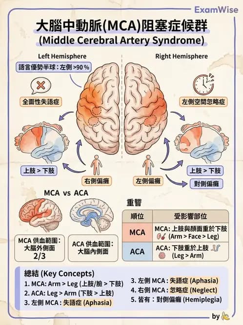 物治 - 腦中風病理與血管解剖 - AI 圖文解析預覽