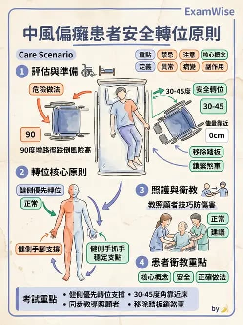 物治 - 腦中風姿勢控制平衡與轉位 - AI 圖文解析預覽