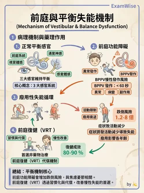 物治 - 前庭系統與前庭復健 - AI 圖文解析預覽