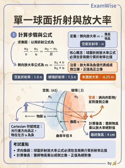 驗光師 - 厚透鏡屈光力計算 - AI 圖文解析預覽
