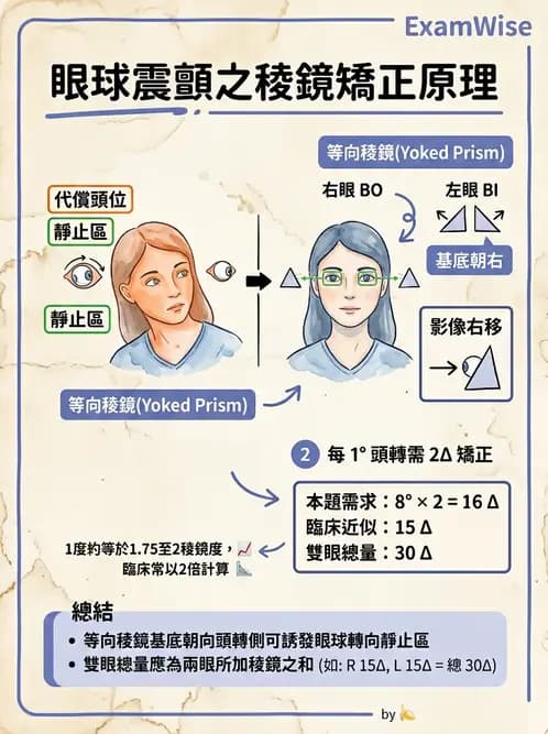 驗光師 - 稜鏡臨床應用 - AI 圖文解析預覽