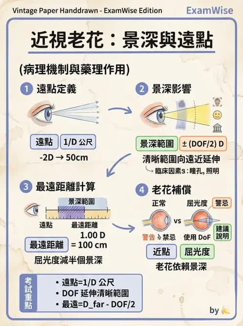 驗光師 - 景深、加入度與老花矯正 - AI 圖文解析預覽