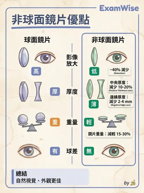驗光師 - 鏡片放大率、材質與特殊鏡片 - AI 圖文解析預覽