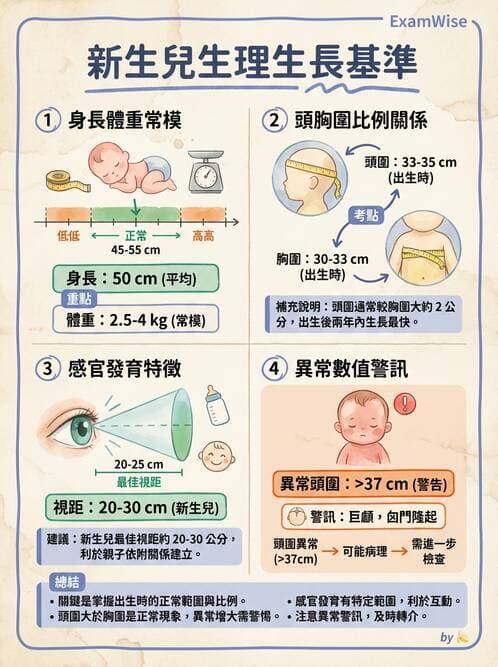 護理師 - 新生兒評估與生理特徵 - AI 圖文解析預覽