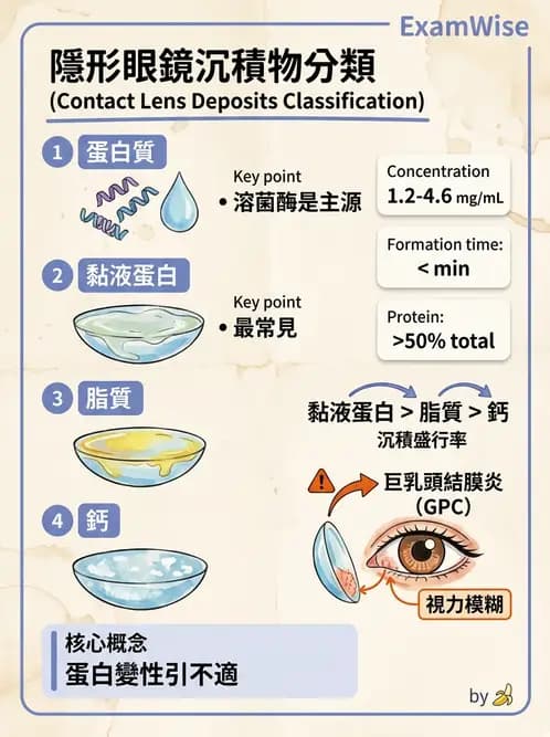 驗光師 - 結膜眼瞼反應、沉澱物與乾眼 - AI 圖文解析預覽