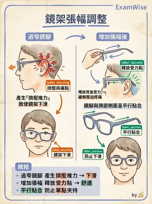 驗光師 - 鏡架配適與調整 - AI 圖文解析預覽