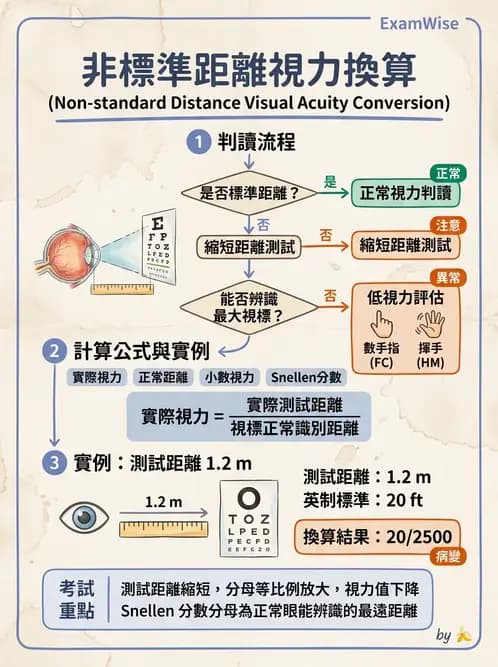 驗光師 - 視力表與視力量測 - AI 圖文解析預覽