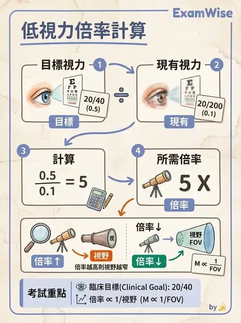 驗光師 - 望遠鏡光學原理與計算 - AI 圖文解析預覽