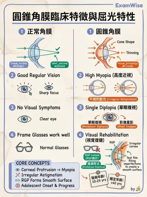 驗光師 - 角膜退化疾病與眼表問題 - AI 圖文解析預覽