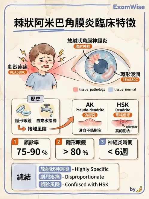 驗光師 - 感染性角結膜炎 - AI 圖文解析預覽
