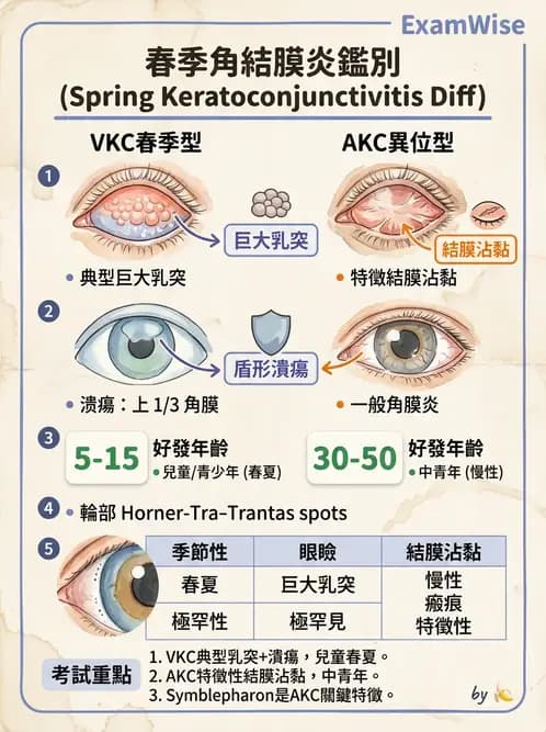 驗光師 - 感染性角結膜炎 - AI 圖文解析預覽