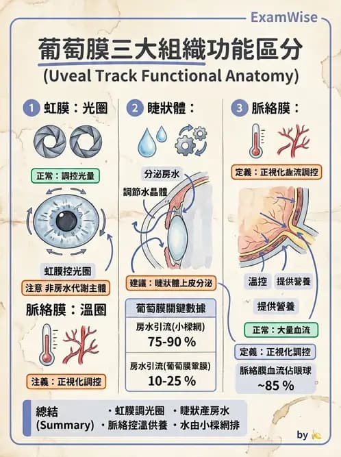 驗光師 - 眼球中層與前房 - AI 圖文解析預覽