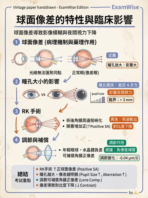 驗光師 - 幾何像差(球面像差、彗差與畸變) - AI 圖文解析預覽