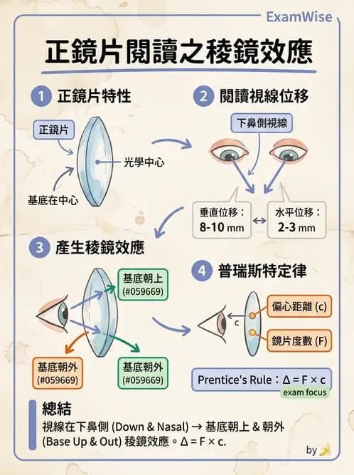 驗光師 - 稜鏡效應計算與偏心配鏡 - AI 圖文解析預覽