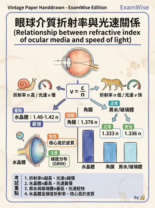 驗光師 - 眼球屈光系統基本原理 - AI 圖文解析預覽