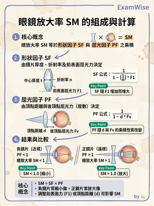 驗光師 - 鏡片放大率、材質與特殊鏡片 - AI 圖文解析預覽